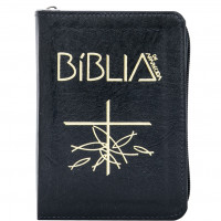Capa da Bíblia de Aparecida - Bolso Zíper Preta