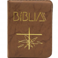 Bíblia de Aparecida - Bolso Zíper Flexível Marrom