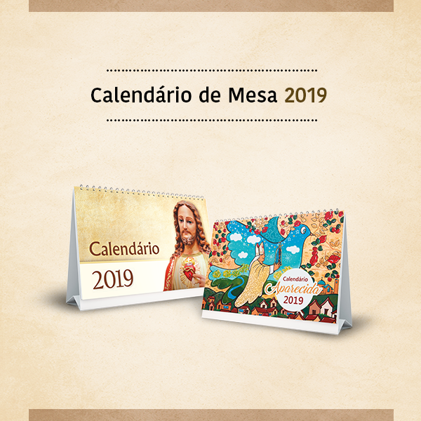 Calend&aacute;rio de mesa 2019