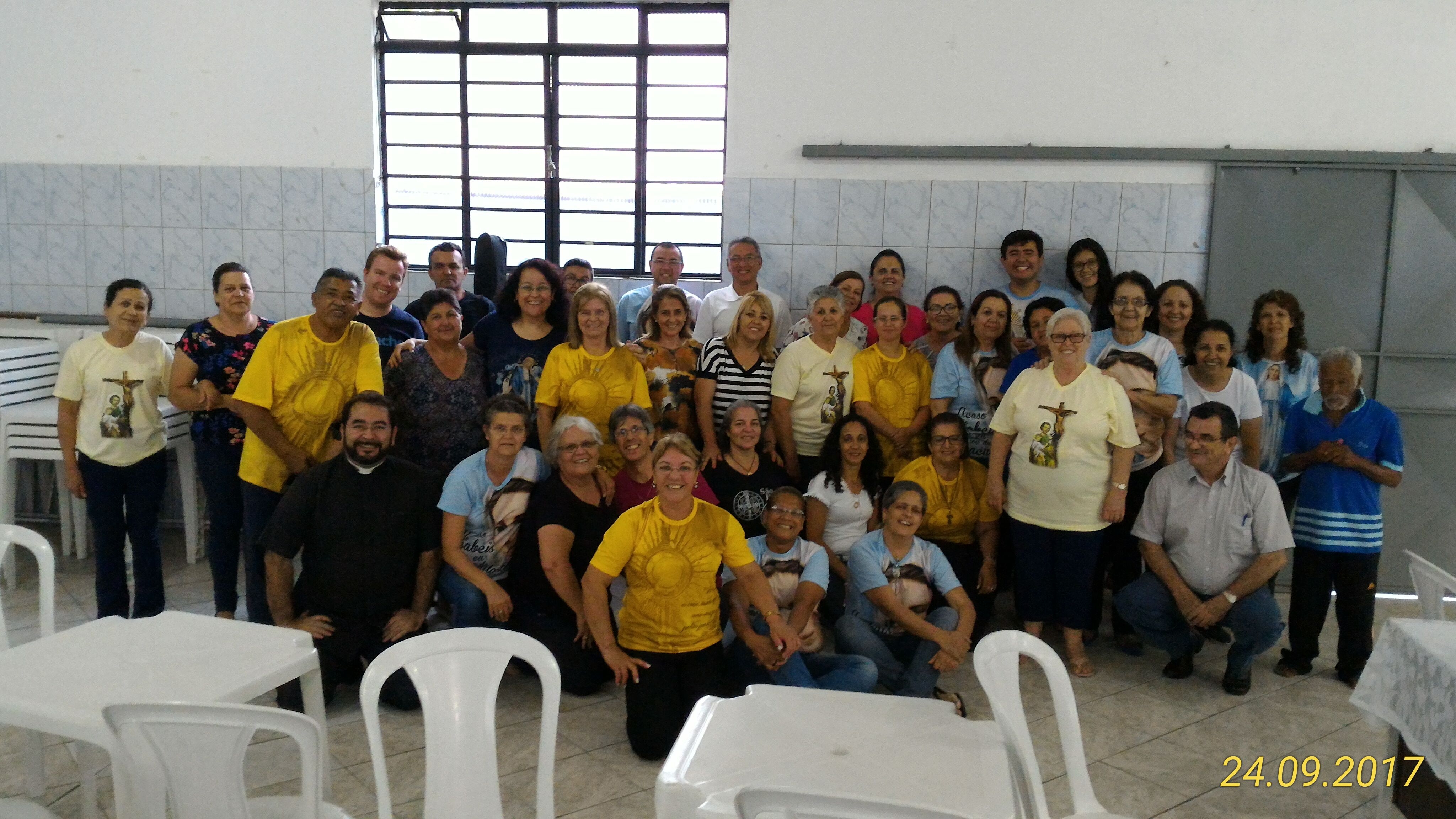 Encontro de Forma&ccedil;&atilde;o para ministros da eucaristia da Par&oacute;quia Nossa Senhora das Gra&ccedil;as em Pindamonhangaba.